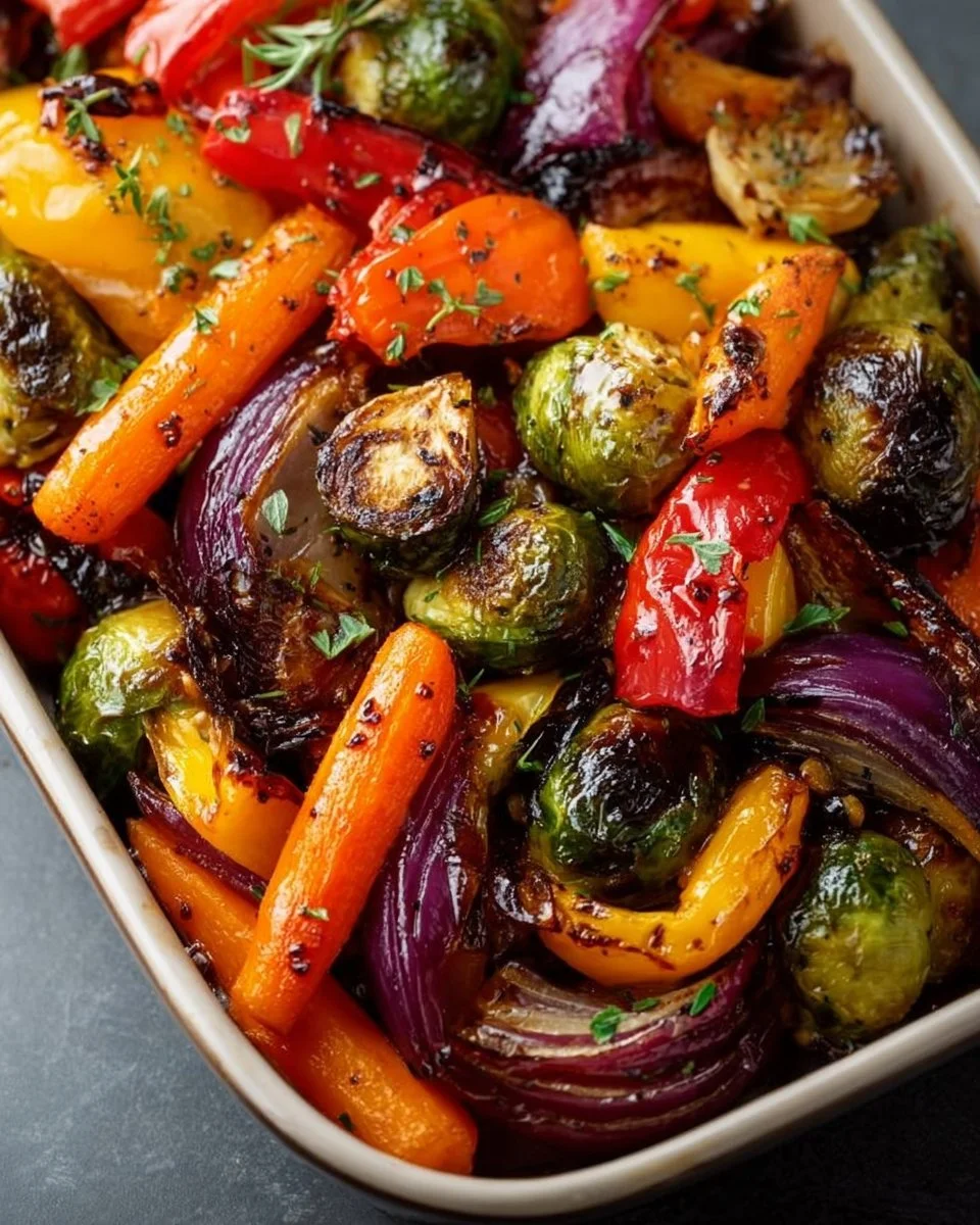 Balsamic Glazed Roasted Vegetables