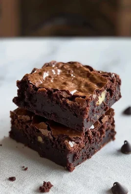 Delicious homemade brown butter brownies on a white plate