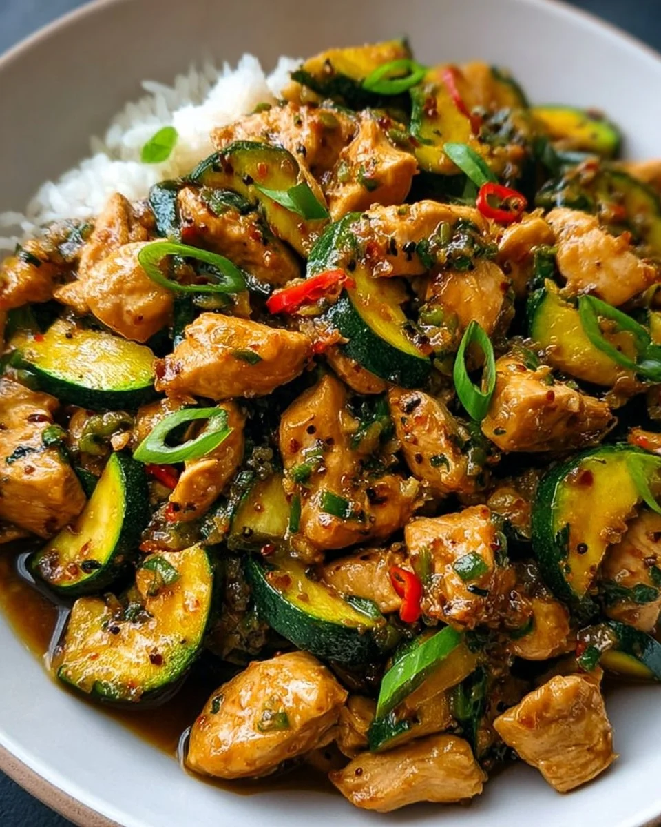 Chicken Zucchini Stir Fry