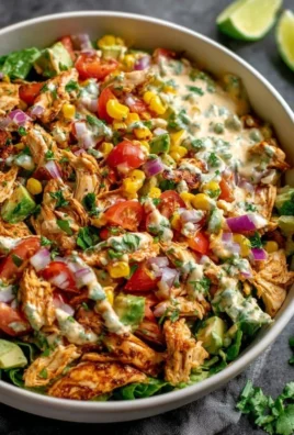 Delicious Chipotle Lime Chicken Salad with fresh ingredients and zesty dressing.