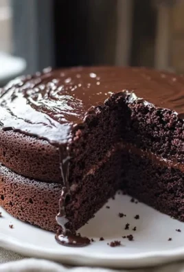 Delicious homemade chocolate cake topped with creamy frosting