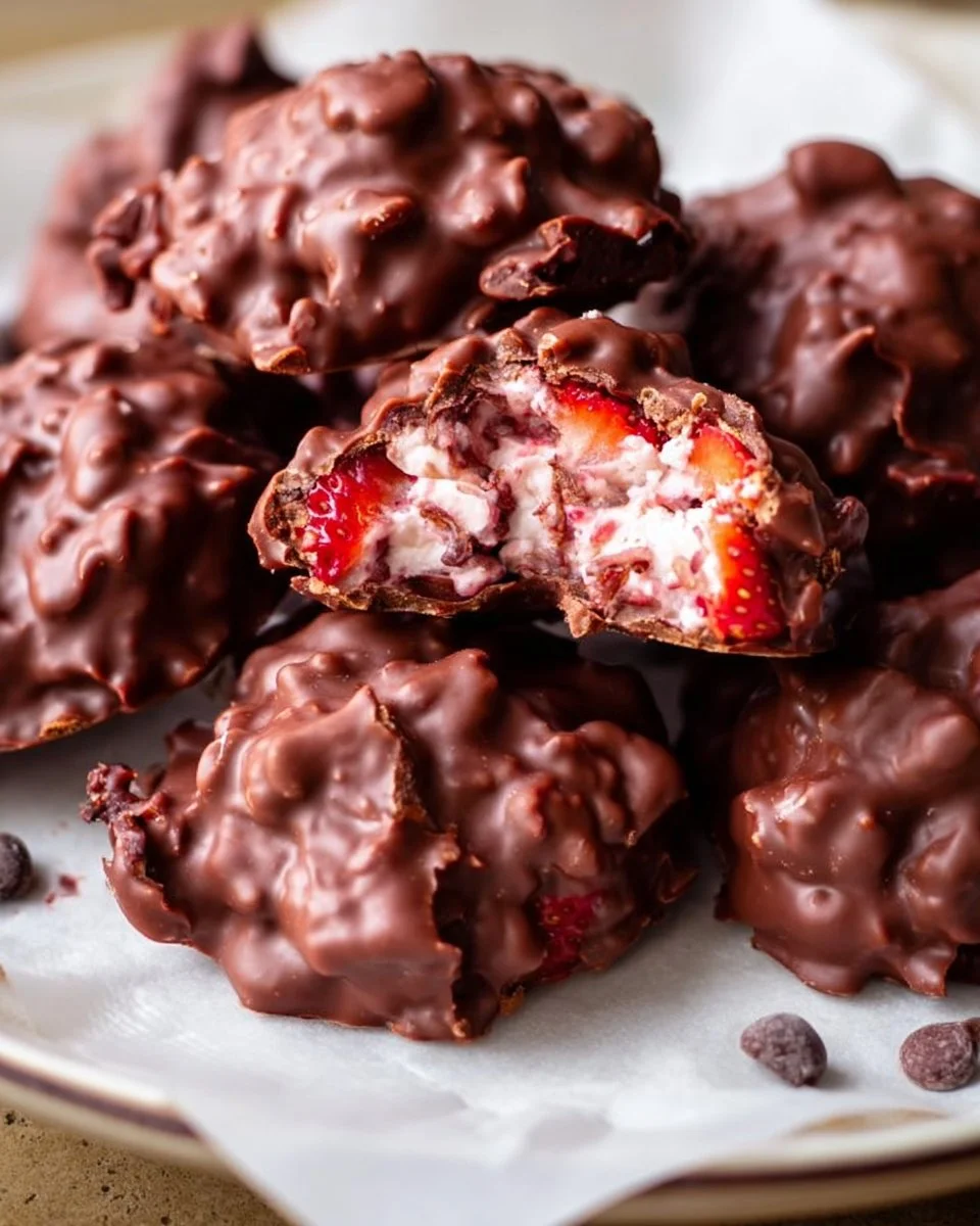 Chocolate Strawberry Yogurt Clusters (Viral Recipe!)