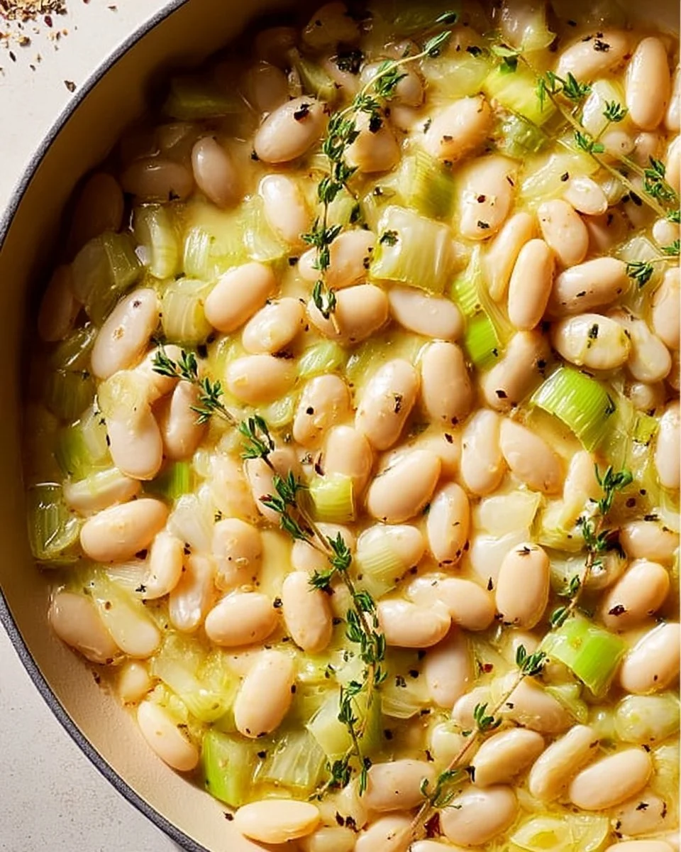 Creamy Butter Beans with Leeks