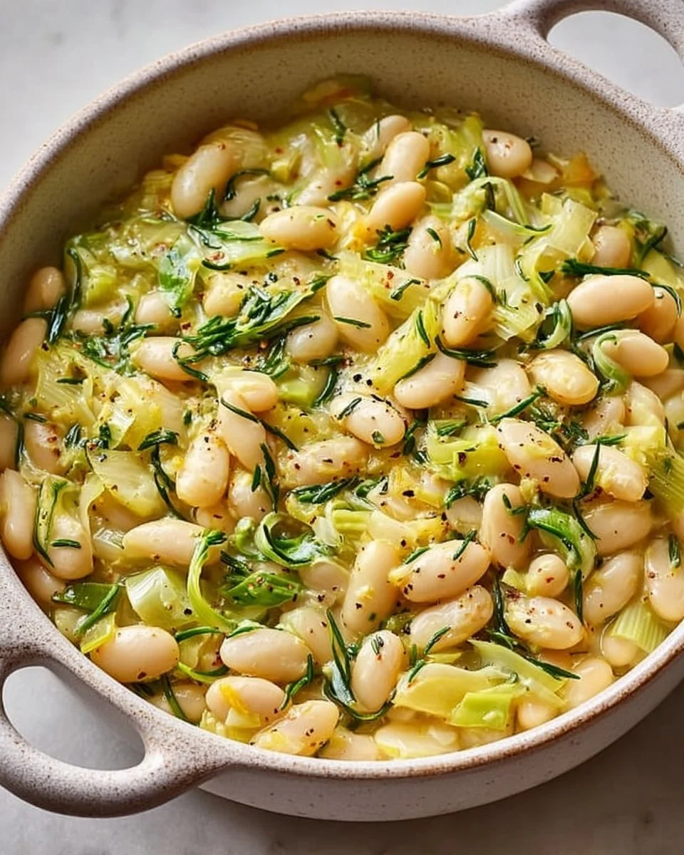 Creamy Butter Beans with Leeks