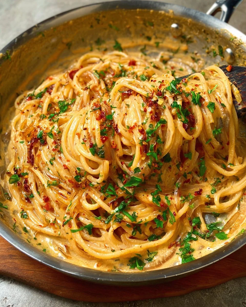 Creamy Caramelized Onion Pasta