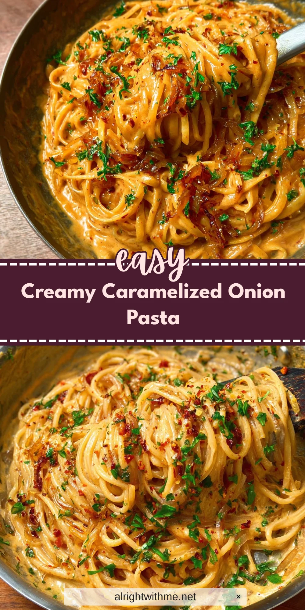 Creamy Caramelized Onion Pasta