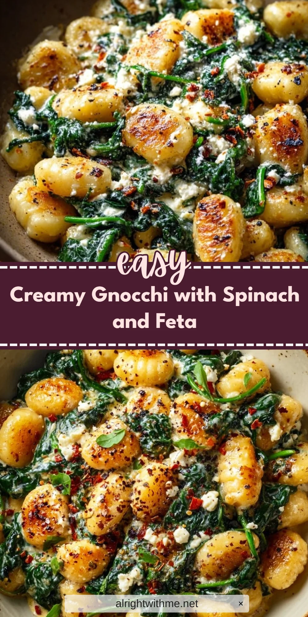 Creamy Gnocchi with Spinach and Feta