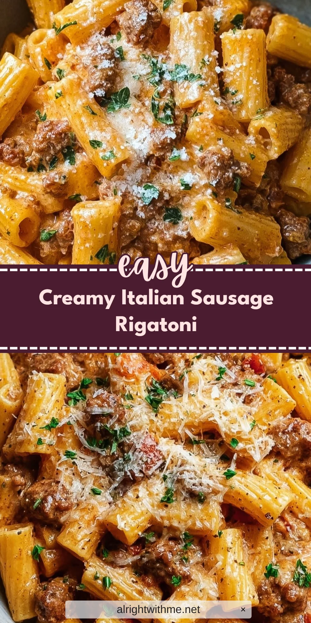 Creamy Italian Sausage Rigatoni