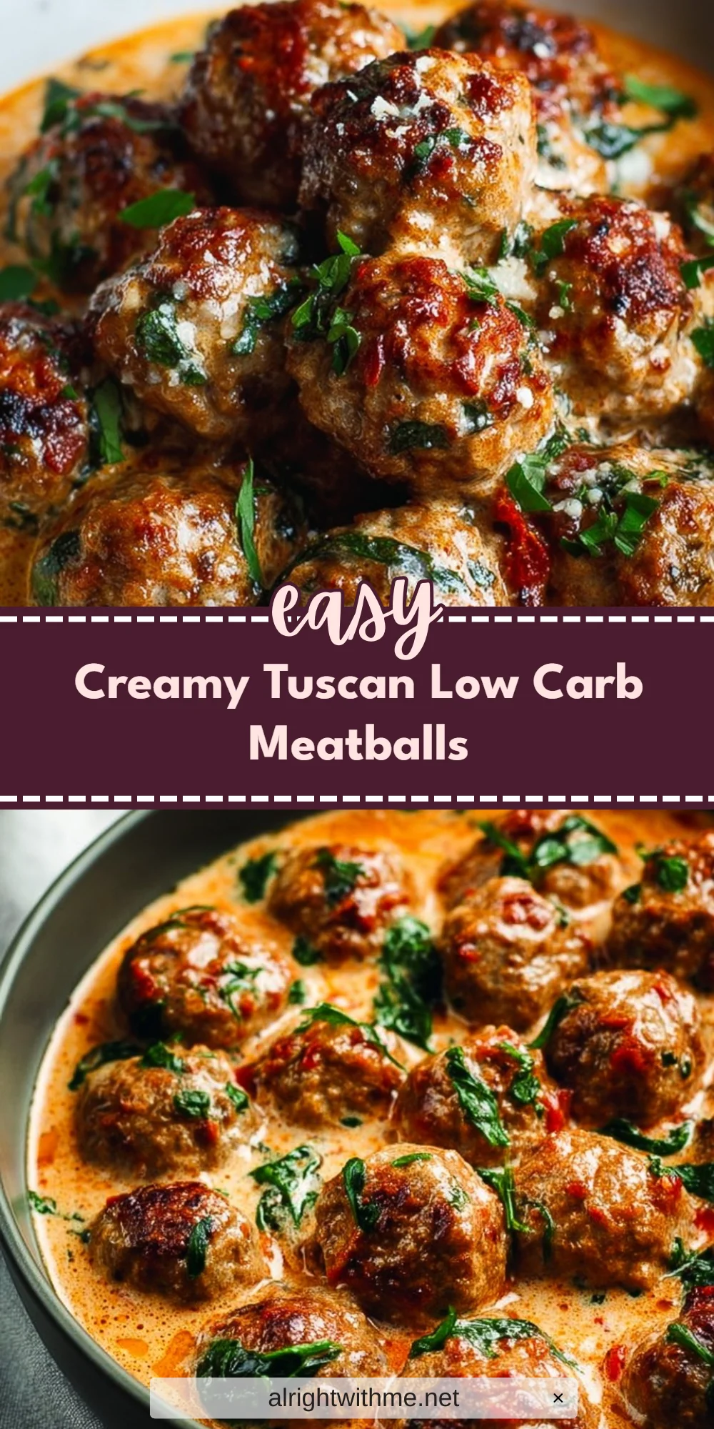 Creamy Tuscan Low Carb Meatballs