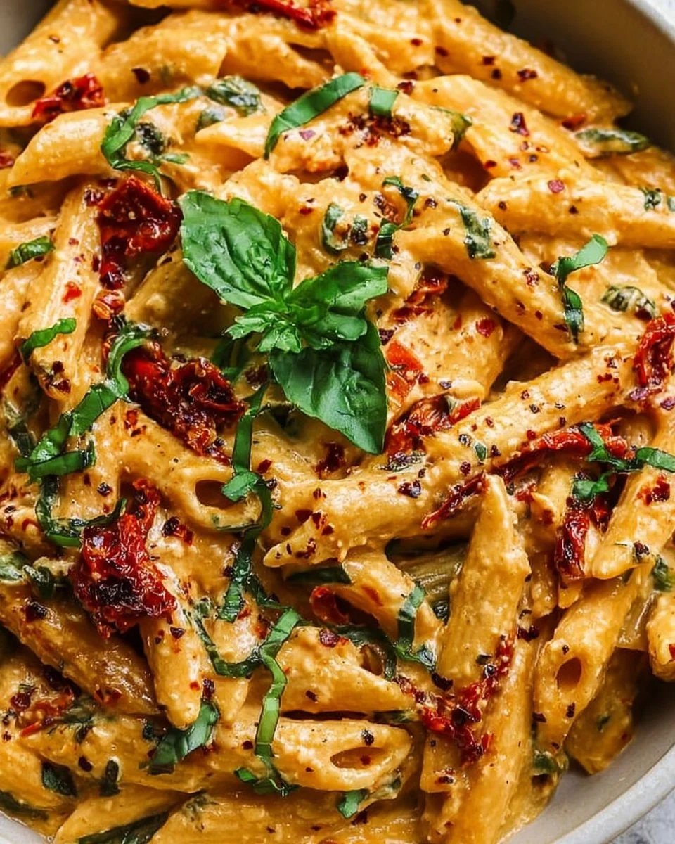 Creamy Vegan Sun-Dried Tomato Pasta