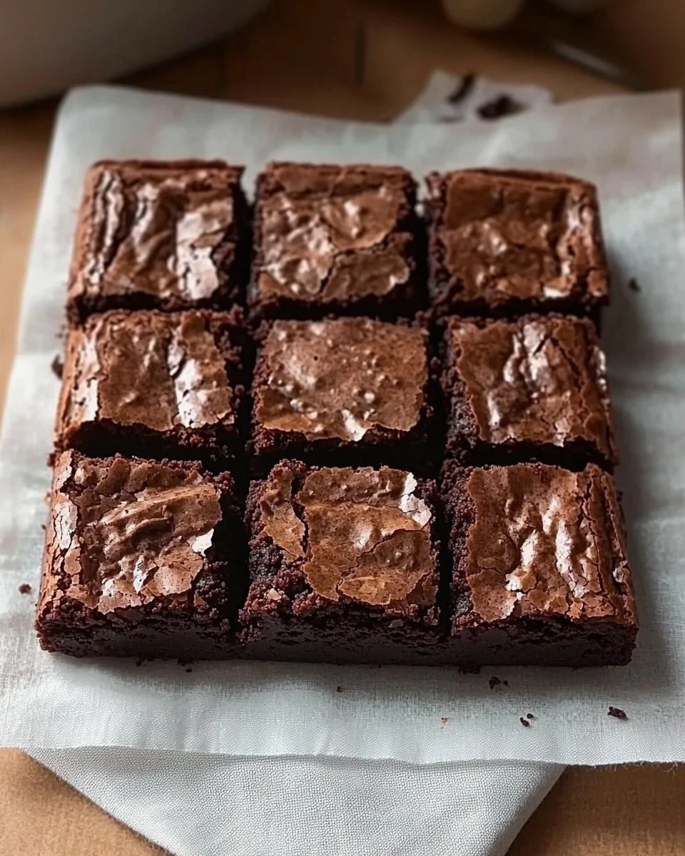 Delicious fudgy brownies fresh from the oven, rich and chocolatey treat.
