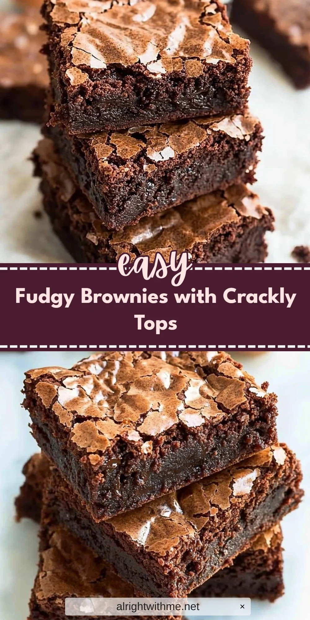 Fudgy Brownies with Crackly Tops
