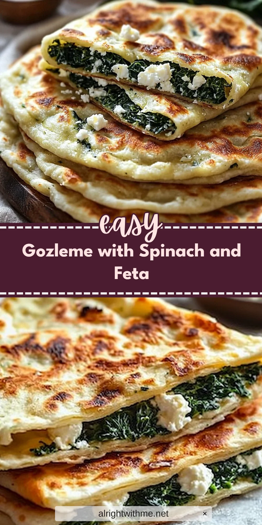 Gozleme with Spinach and Feta
