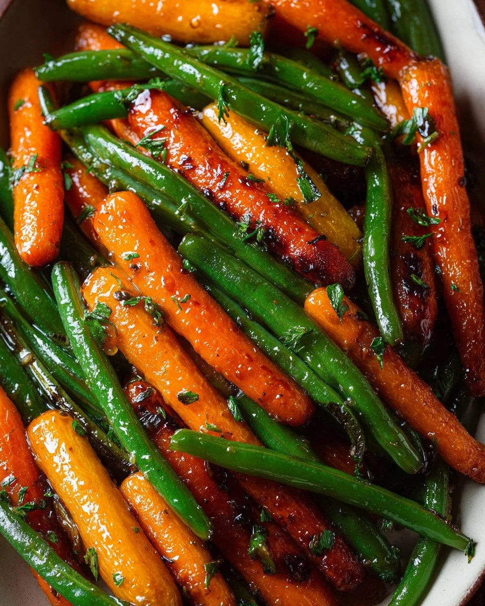 Honey Glazed Carrots & Green Beans