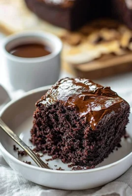 Delicious homemade Hot Fudge Cake with rich chocolate fudge topping