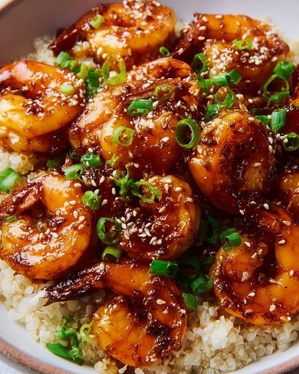 Irresistible Honey Garlic Shrimp Bowls