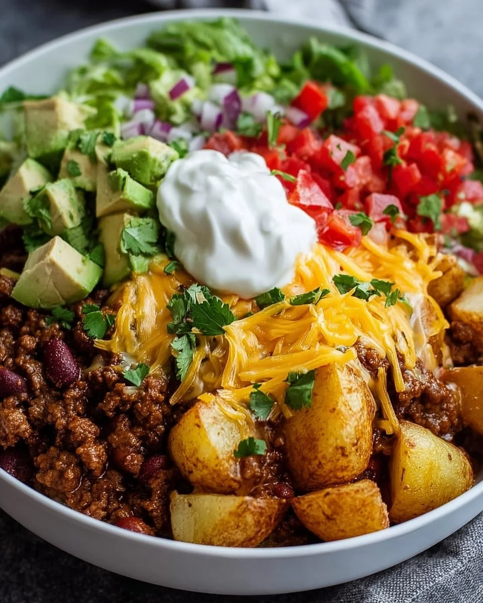 Loaded Potato Taco Bowl