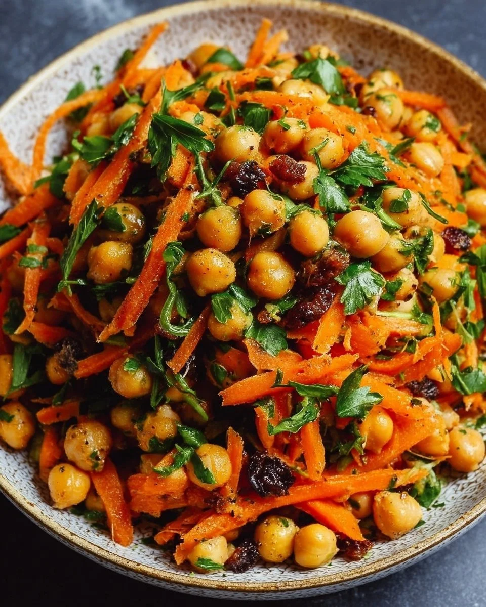 Moroccan Carrot and Chickpea Salad