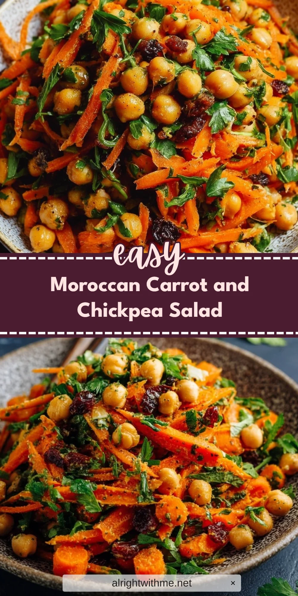 Moroccan Carrot and Chickpea Salad