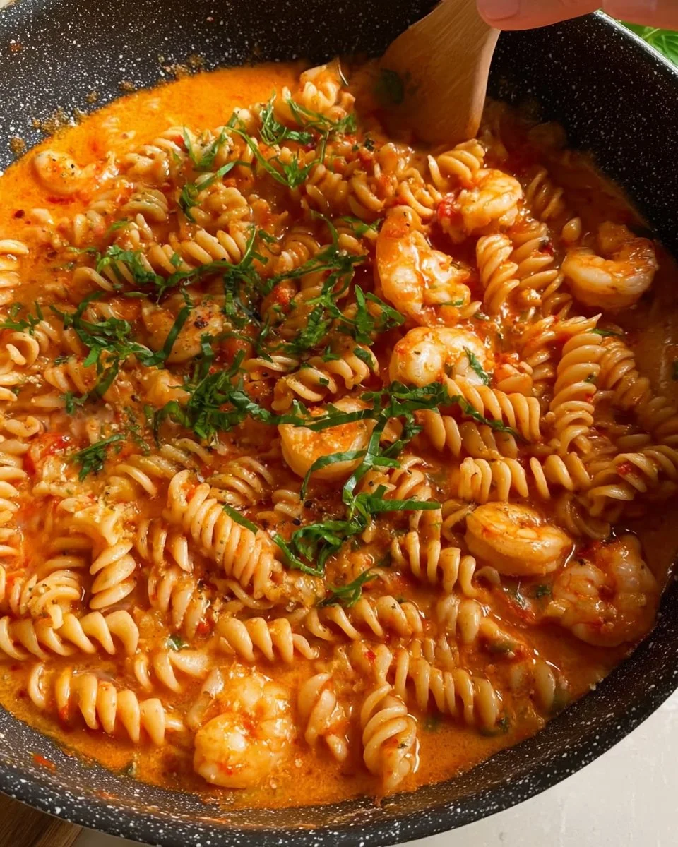 Rose Shrimp Pasta - Italian Pink Sauce