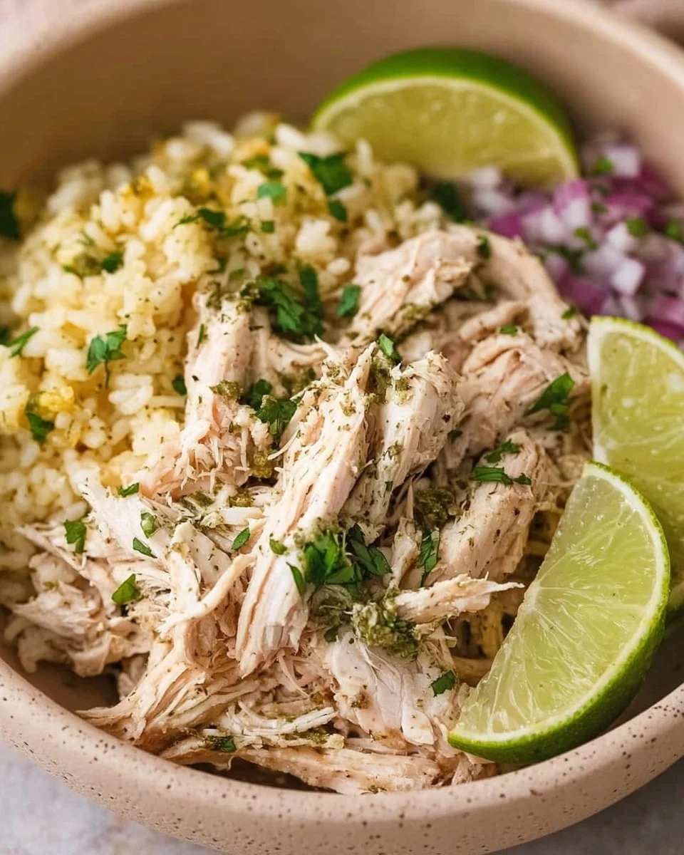 Shredded Slow Cooker Cilantro Lime Chicken