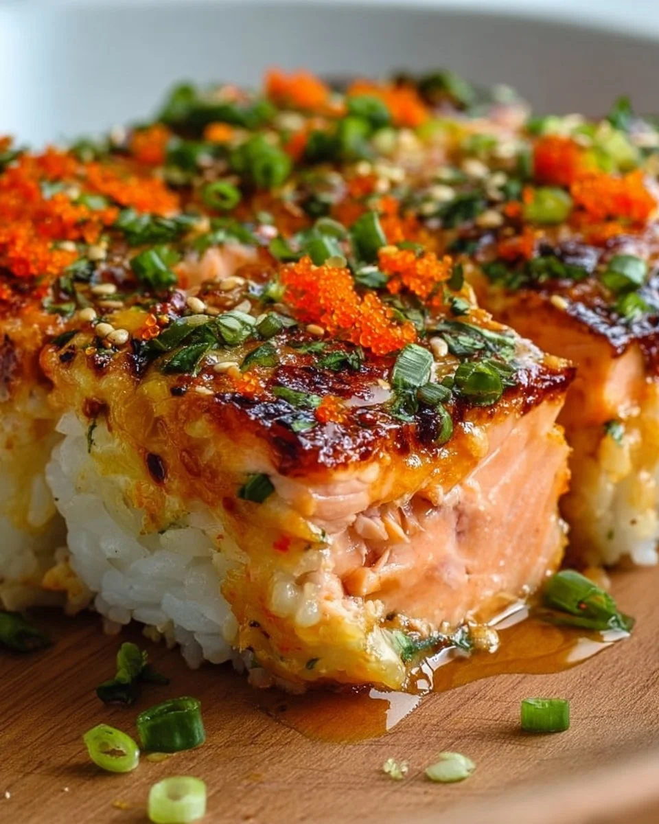 Spicy Salmon Sushi Bake Recipe