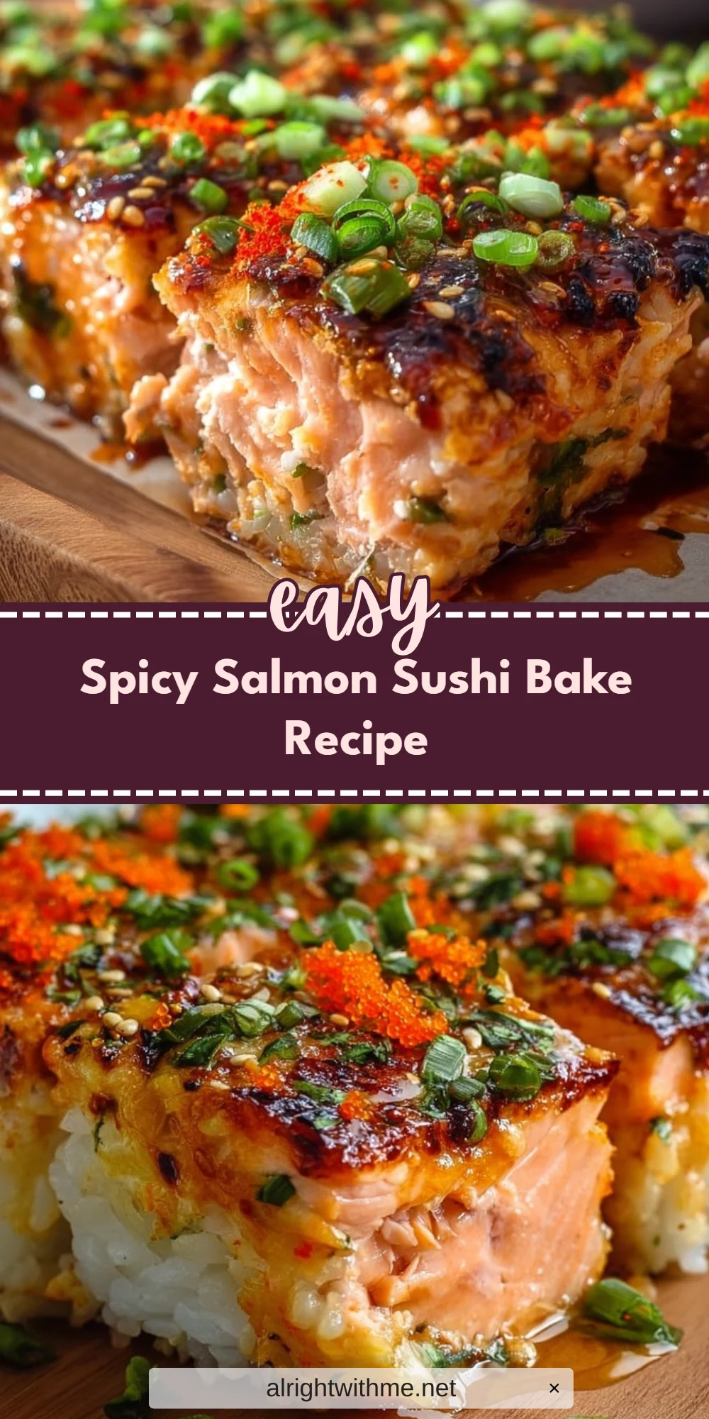 Spicy Salmon Sushi Bake Recipe