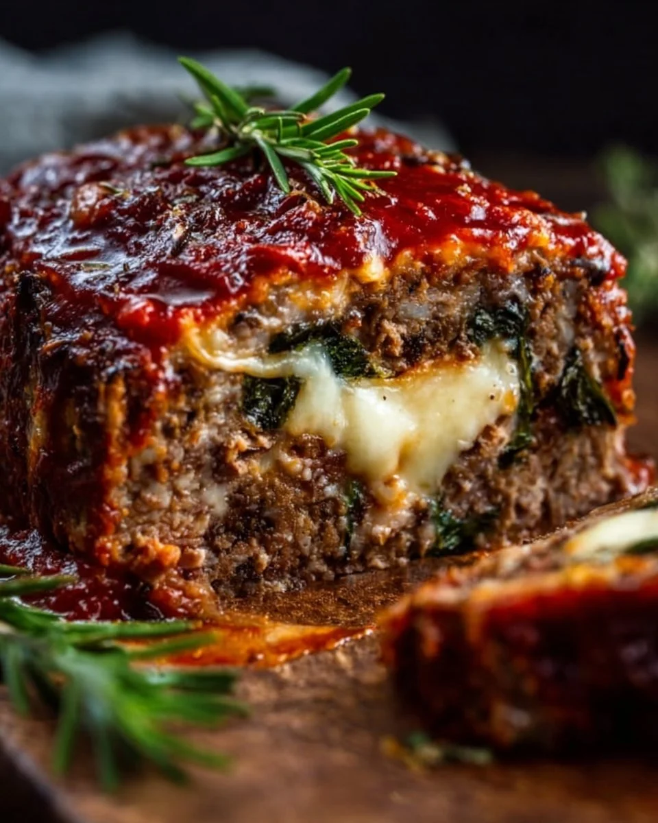 Stuffed Italian Meatloaf