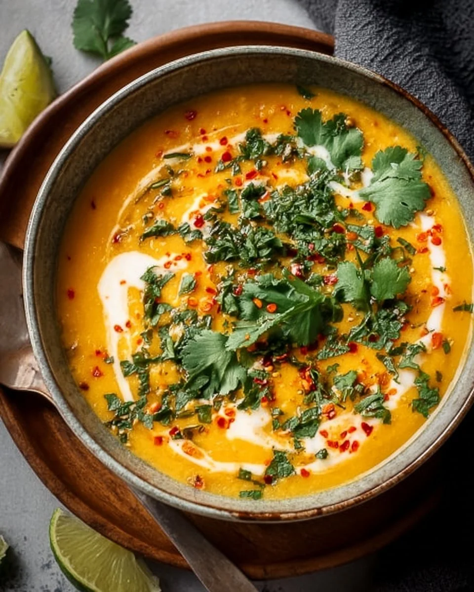Thai Coconut Red Lentil Soup