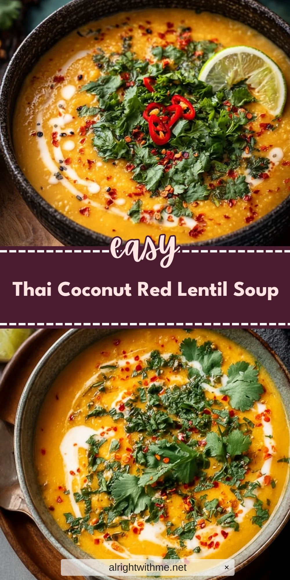 Thai Coconut Red Lentil Soup