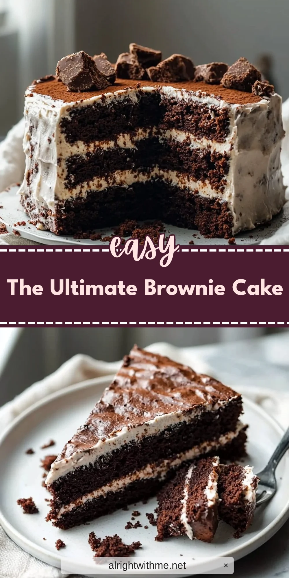 The Ultimate Brownie Cake