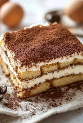 Delicious homemade tiramisu layered with coffee and mascarpone cheese