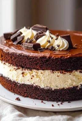 Delicious Tuxedo Cake with chocolate and vanilla layers decorated beautifully