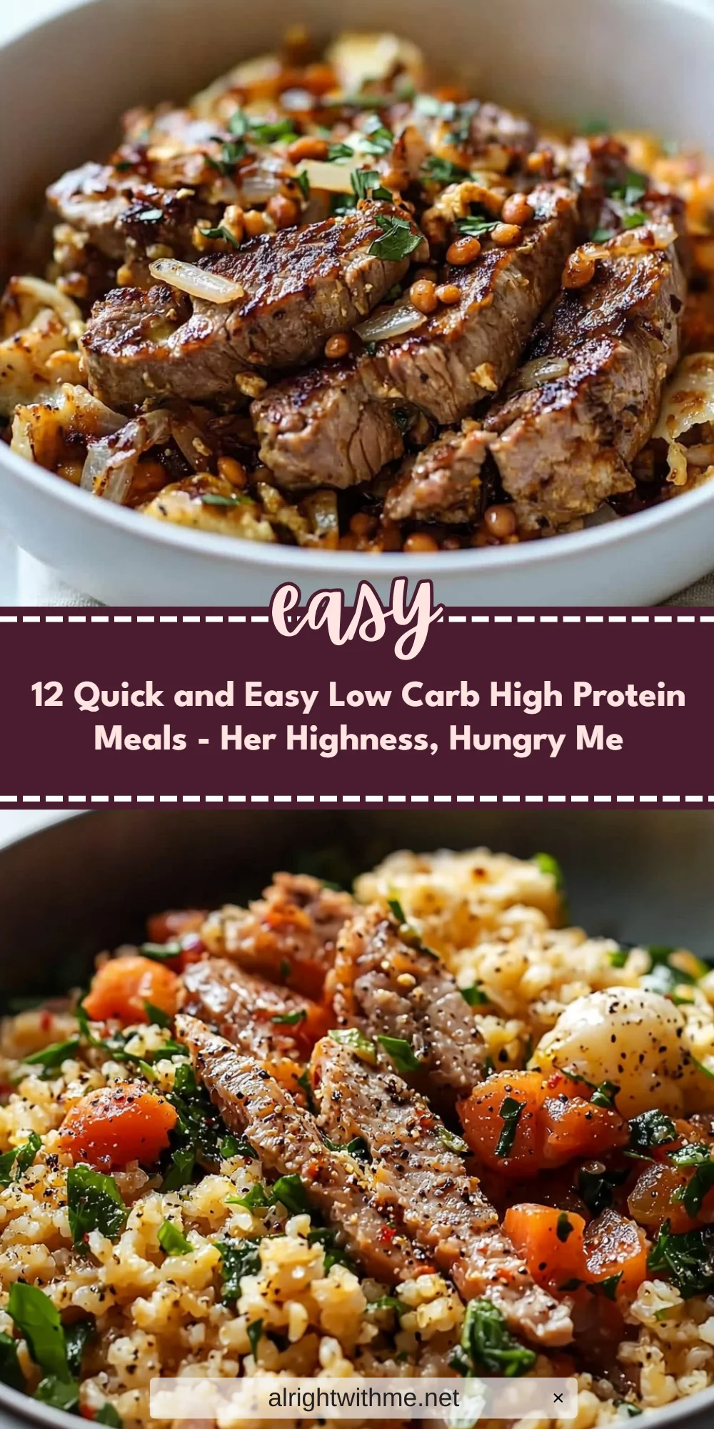 12 Quick and Easy Low Carb High Protein Meals - Her Highness, Hungry Me