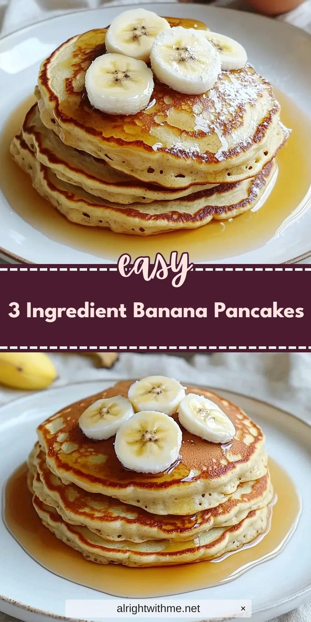 3 Ingredient Banana Pancakes