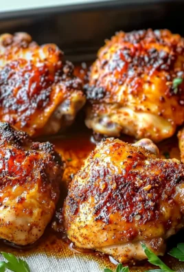 30-minute oven baked boneless skinless chicken thighs served on a plate