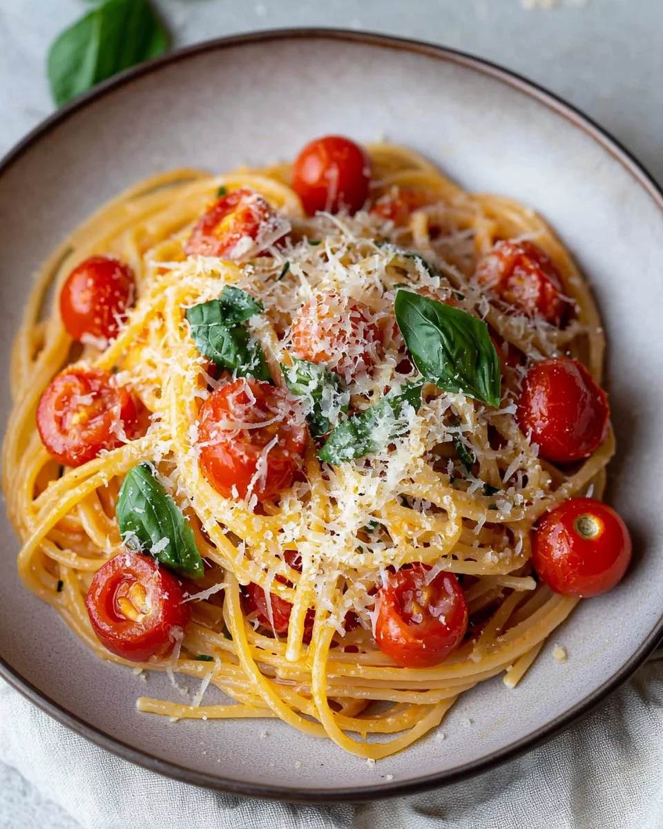 5-Ingredient Easy Cherry Tomato Pasta
