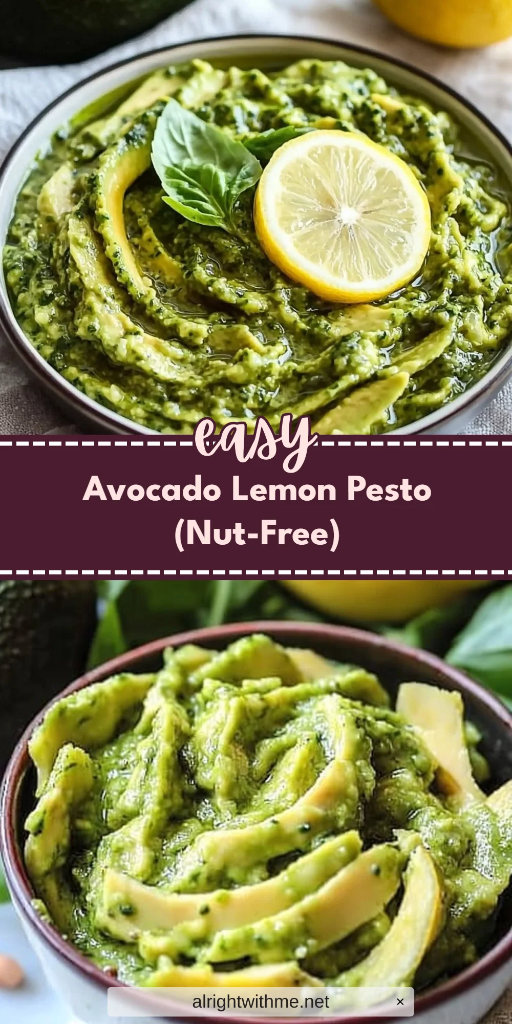 Avocado Lemon Pesto (Nut-Free)