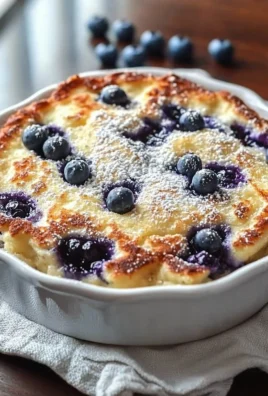 Blueberry Buttermilk Pancake Casserole freshly baked and served