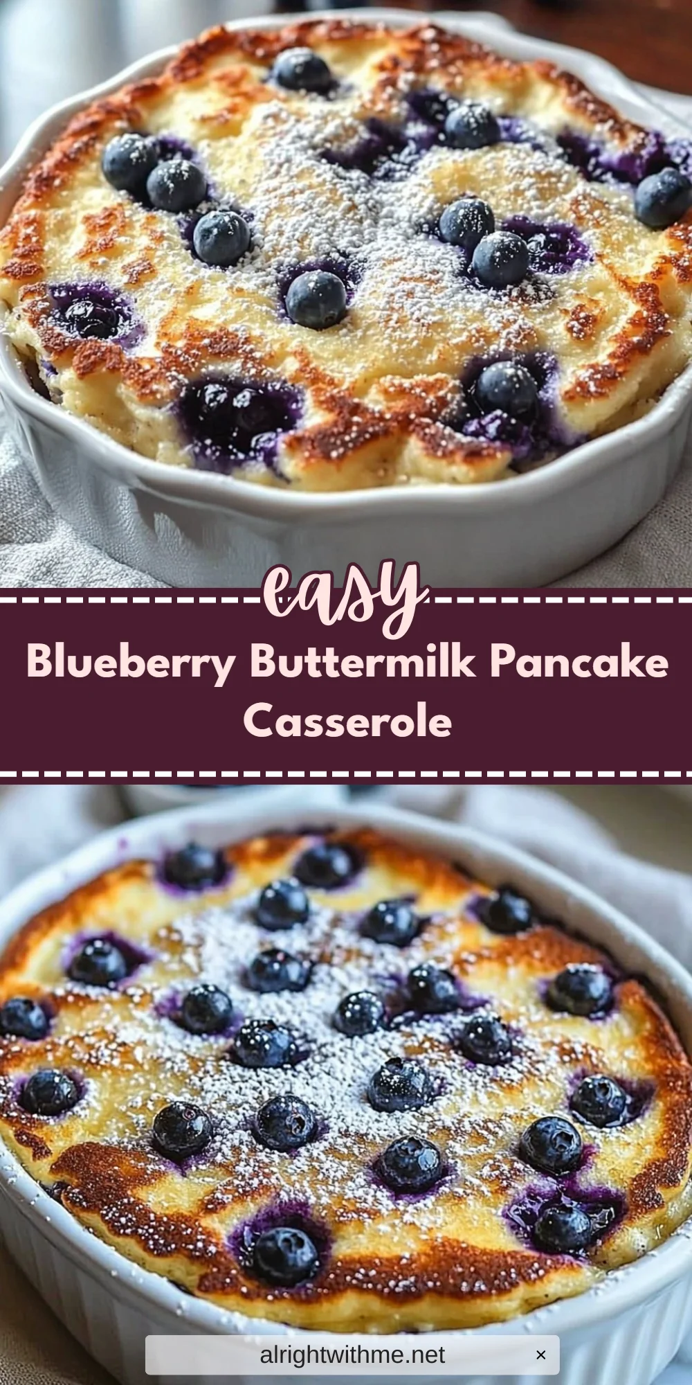 Blueberry Buttermilk Pancake Casserole