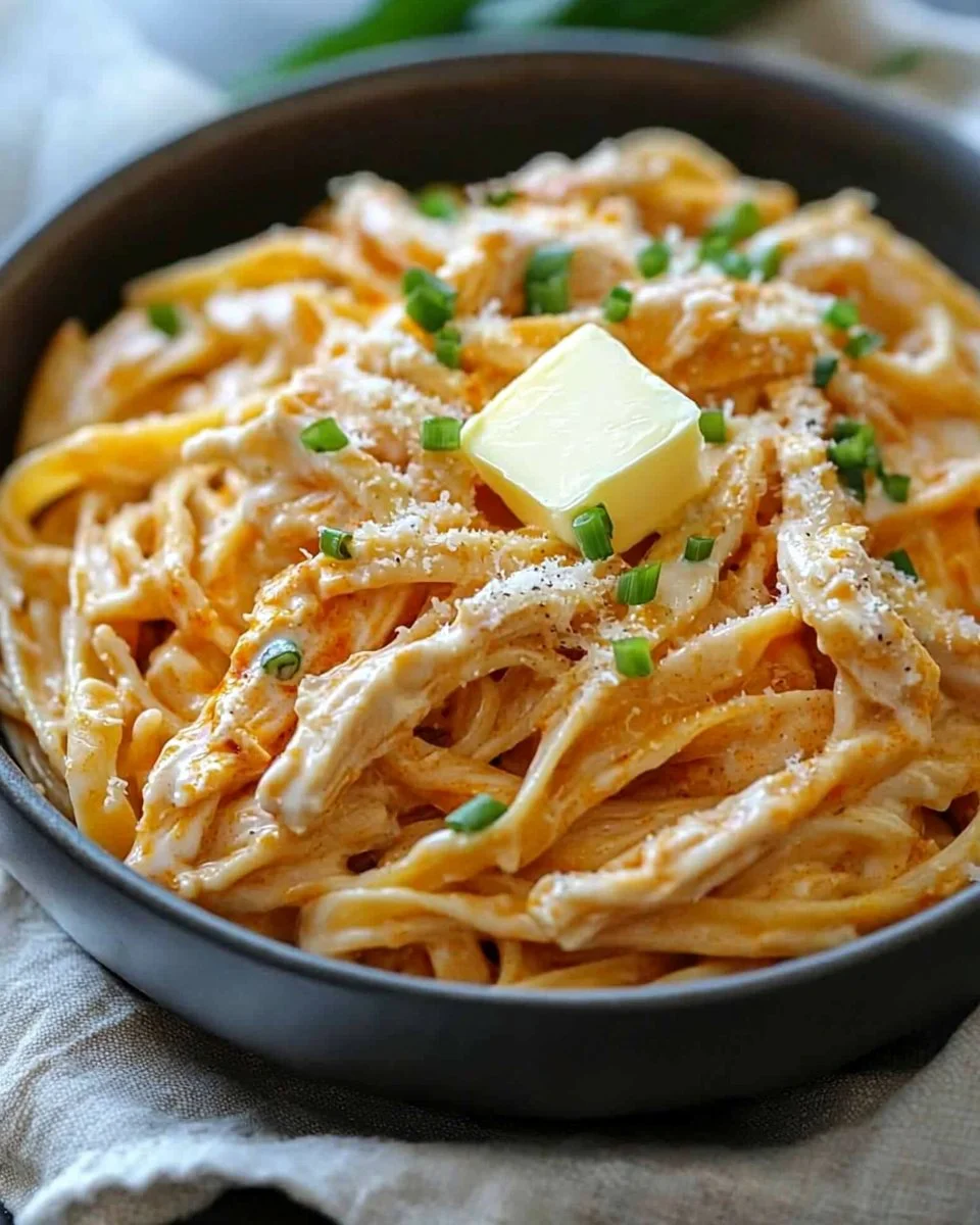 Buffalo Chicken Alfredo Pasta