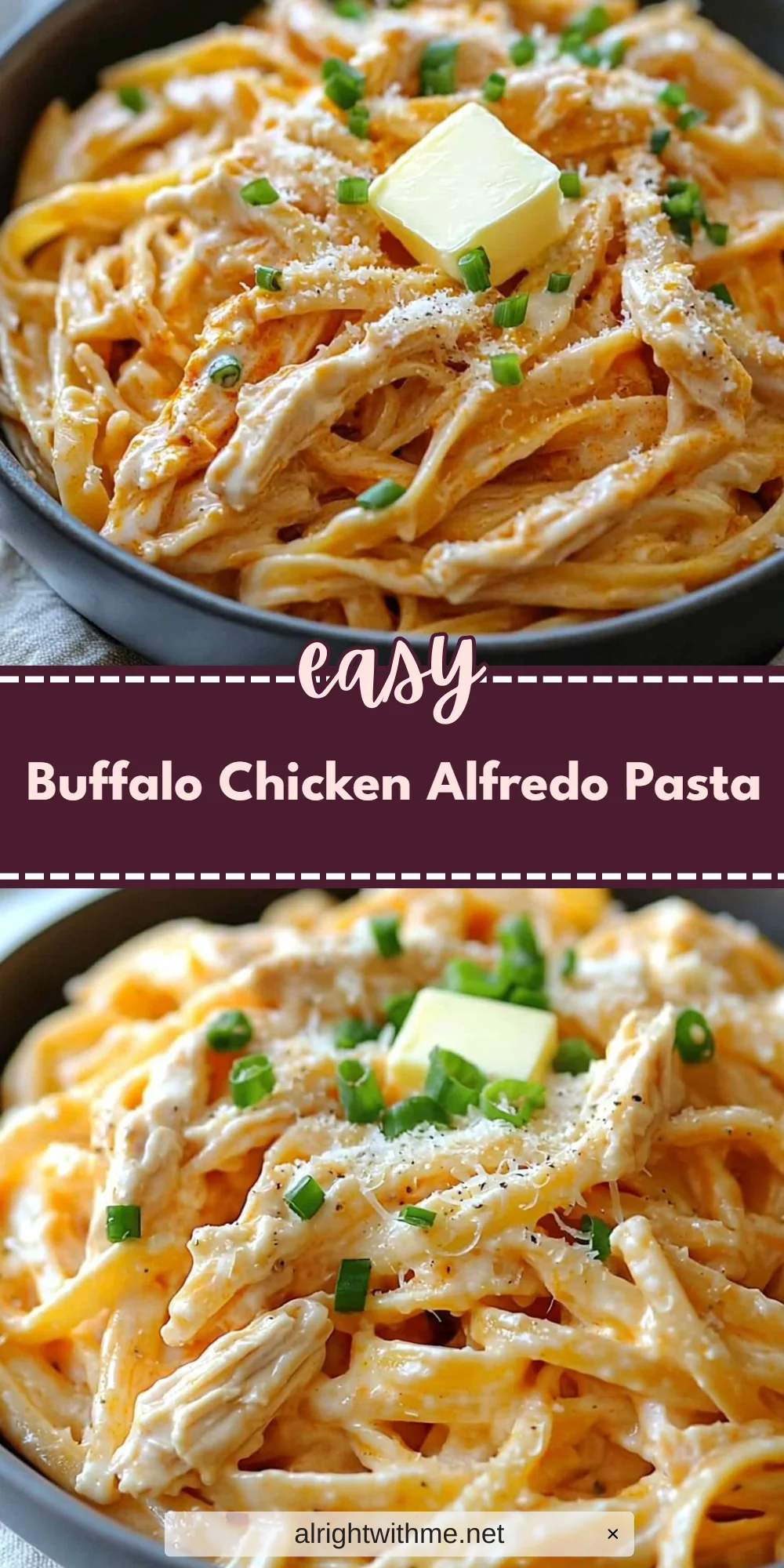Buffalo Chicken Alfredo Pasta