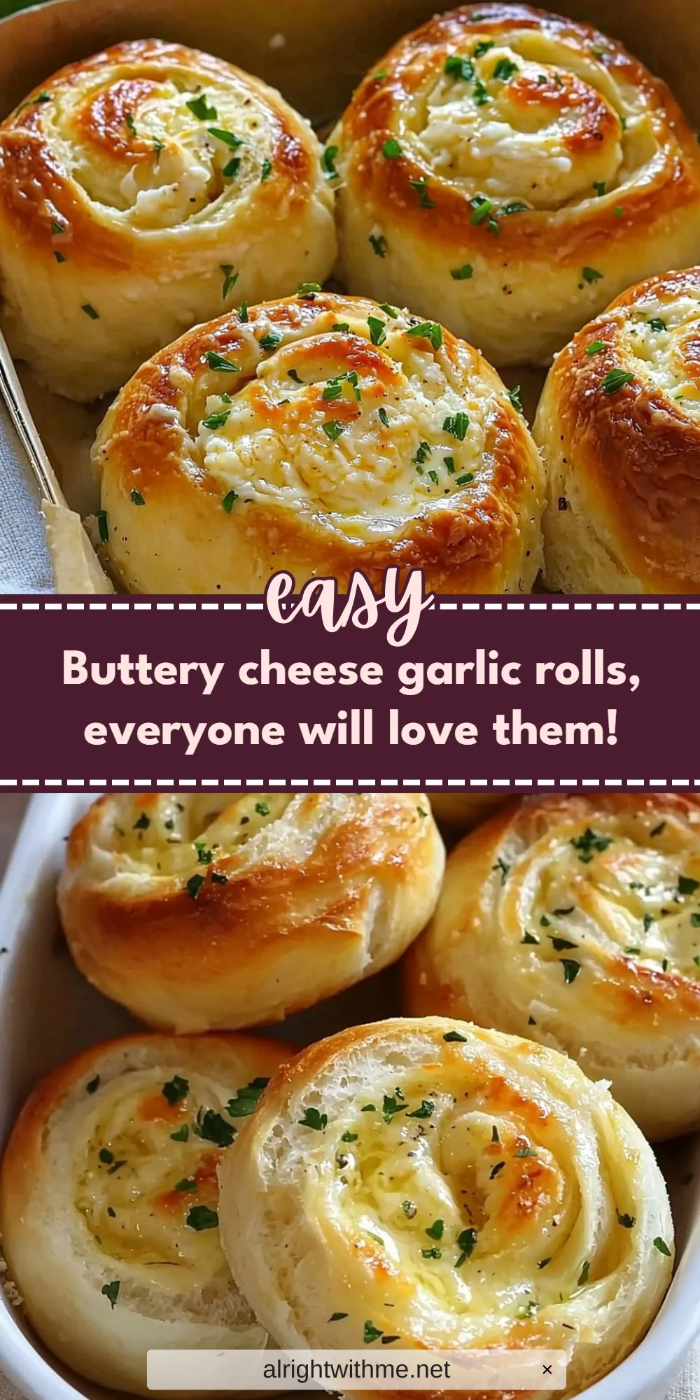 Buttery cheese garlic rolls, everyone will love them!
