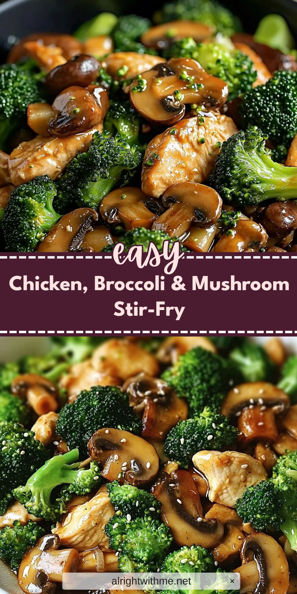 Chicken, Broccoli & Mushroom Stir-Fry