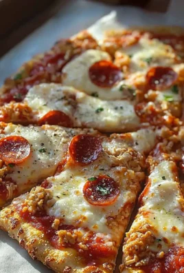 Delicious Chicken Crust Pizza topped with fresh ingredients