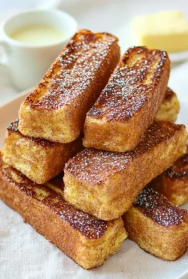 Delicious Cinnamon French Toast Sticks served with syrup and berries.