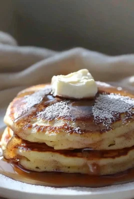 Delicious cinnamon roll pancakes topped with icing and cinnamon swirl