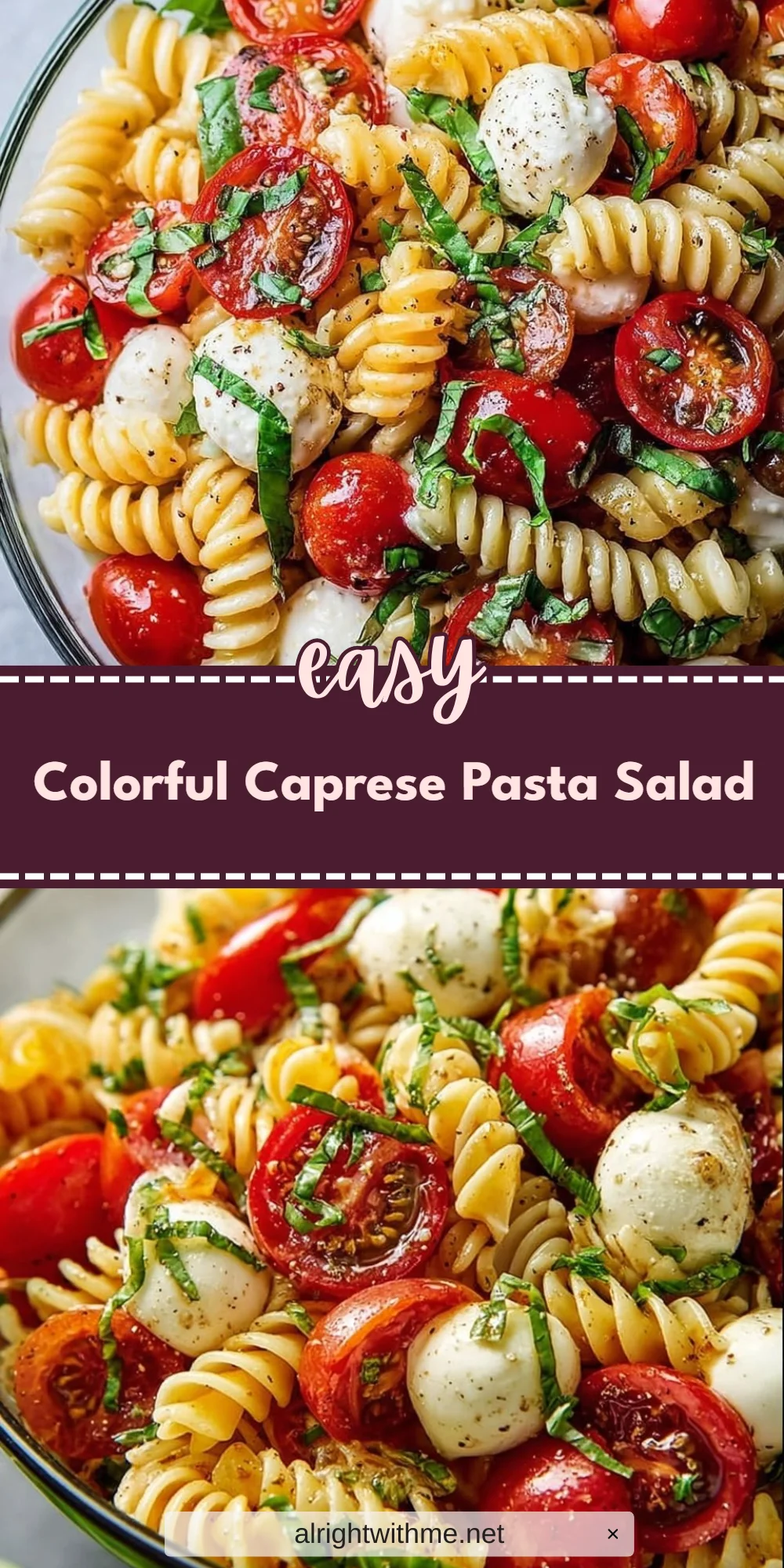 Colorful Caprese Pasta Salad