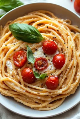 Delicious cottage cheese pasta sauce topped with fresh herbs