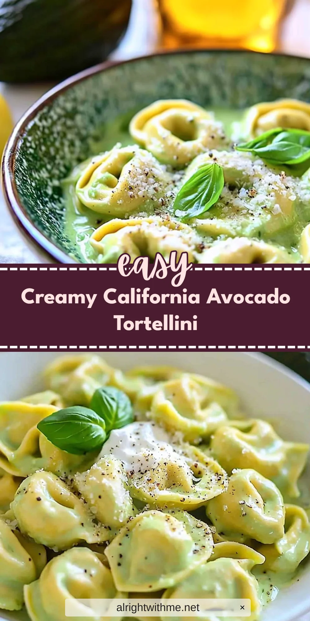 Creamy California Avocado Tortellini